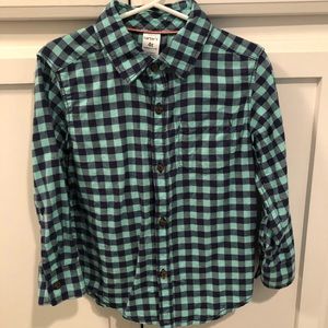 Carters checkered buttoned down shirt, 3T